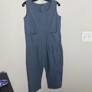 Linen gray jumpsuit